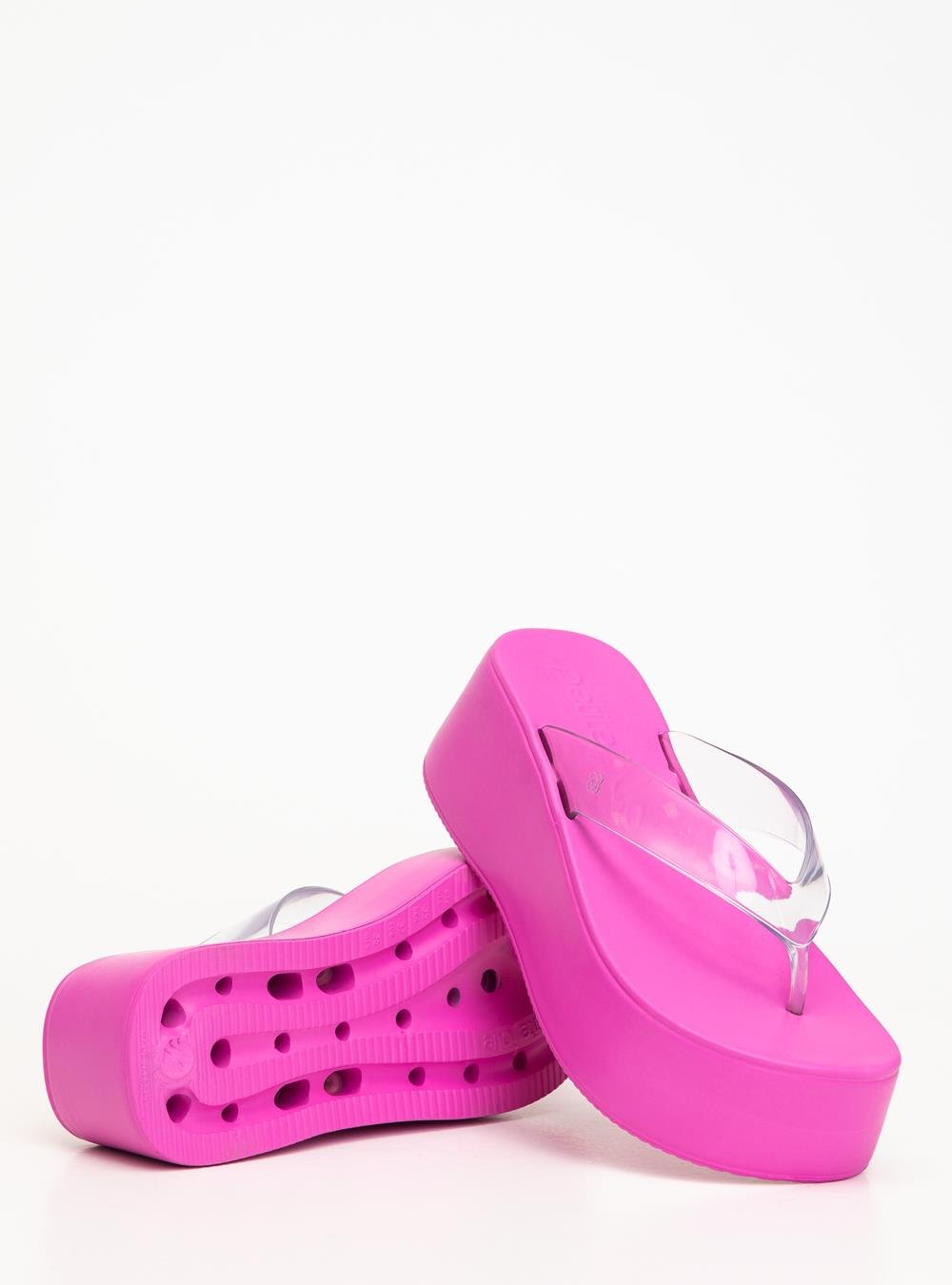 Chinelo Petite Jolie Plus II Translúcido/Fucsia PJ7703 Rosa 5