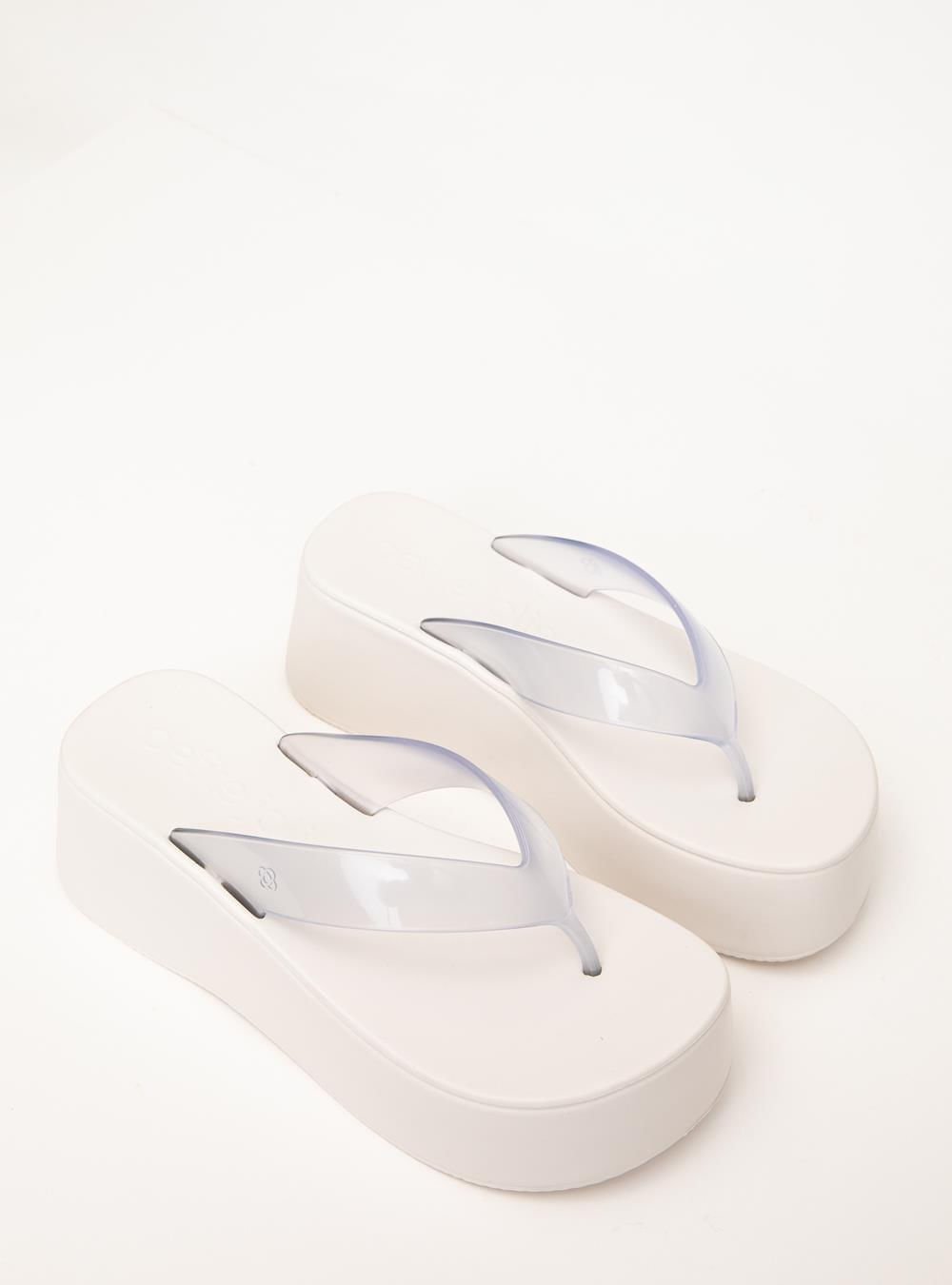 Chinelo Petite Jolie Plus II Translúcido/White PJ7703 Branco 4