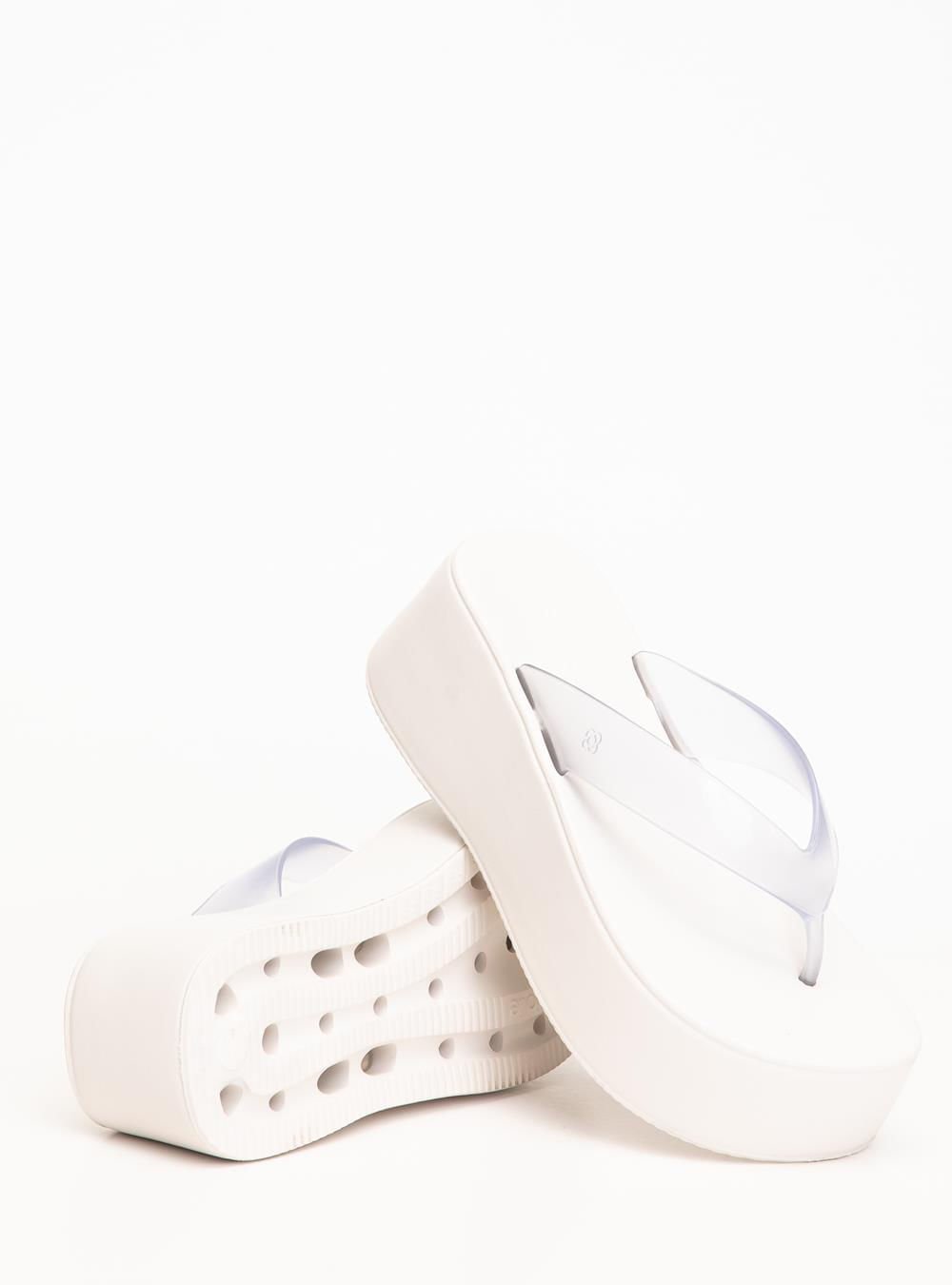 Chinelo Petite Jolie Plus II Translúcido/White PJ7703 Branco 5