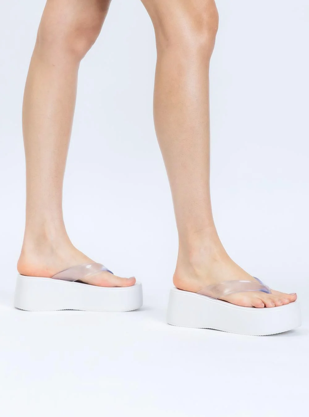 Chinelo Petite Jolie Plus II Translúcido/White PJ7703 Branco 6