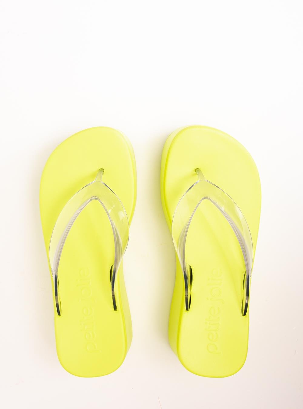 Chinelo Petite Jolie Plus II Translúcido/Limão PJ7703 Verde 3