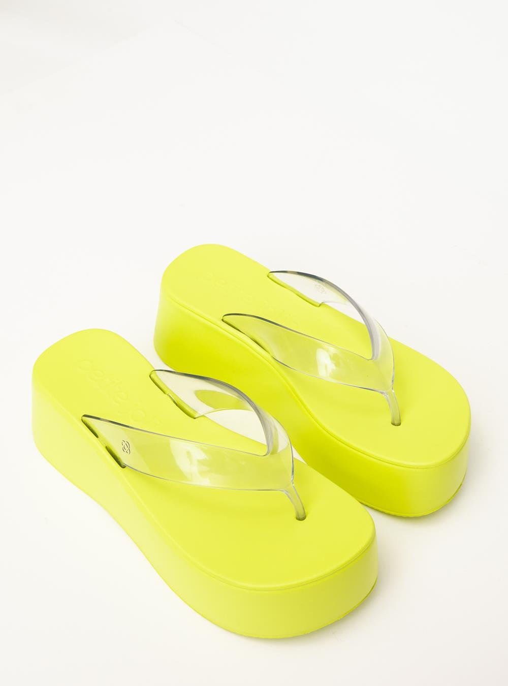 Chinelo Petite Jolie Plus II Translúcido/Limão PJ7703 Verde 4