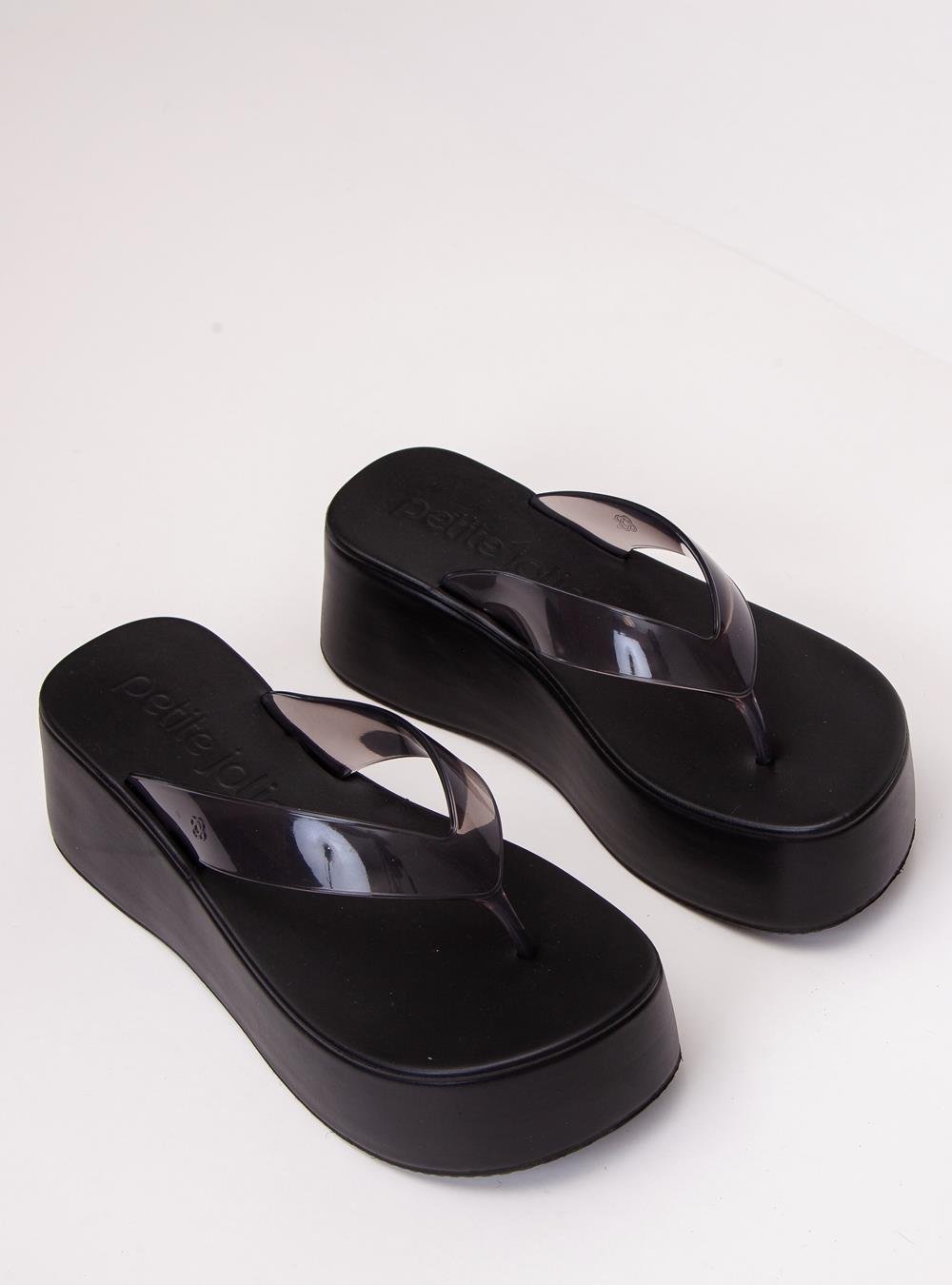Chinelo Petite Jolie Plus II Preto Translúcido/Preto PJ7703 Preto 2