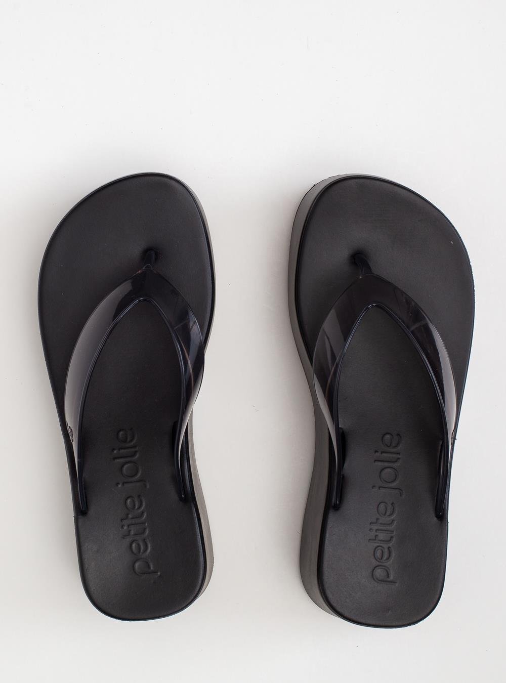 Chinelo Petite Jolie Plus II Preto Translúcido/Preto PJ7703 Preto 4