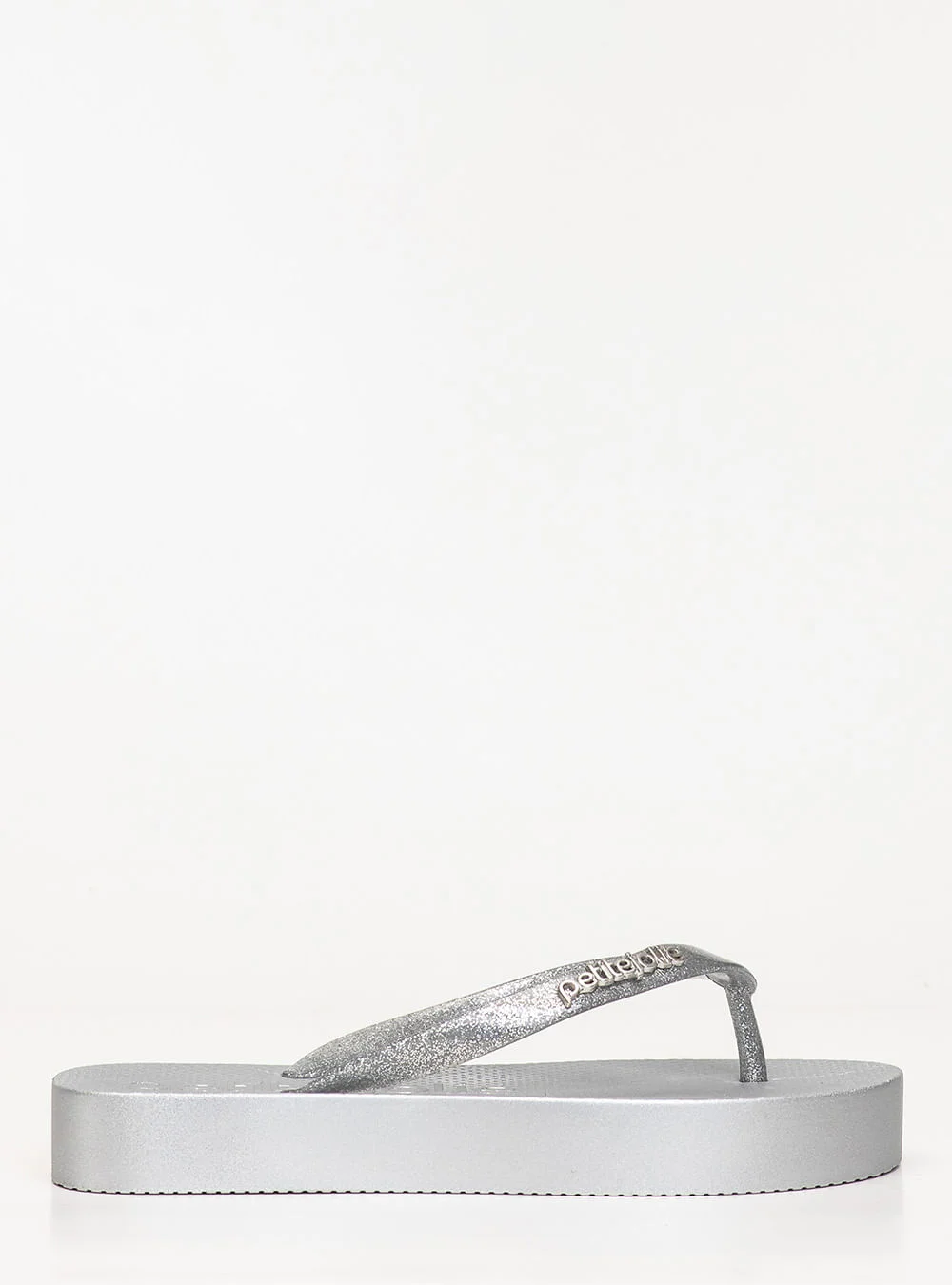 Chinelo Petite Jolie Fresh Up Full Glitter Prata PJ7705