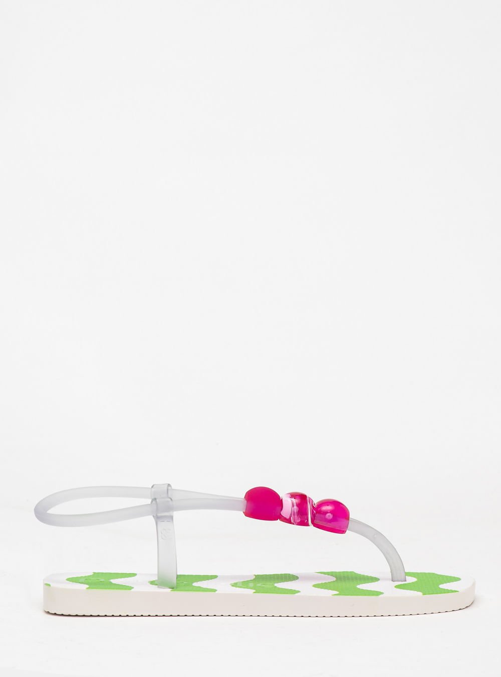 Sandália Petite Jolie Refresh Sandal Listras 9 PJ7707 Branco/Verde 3