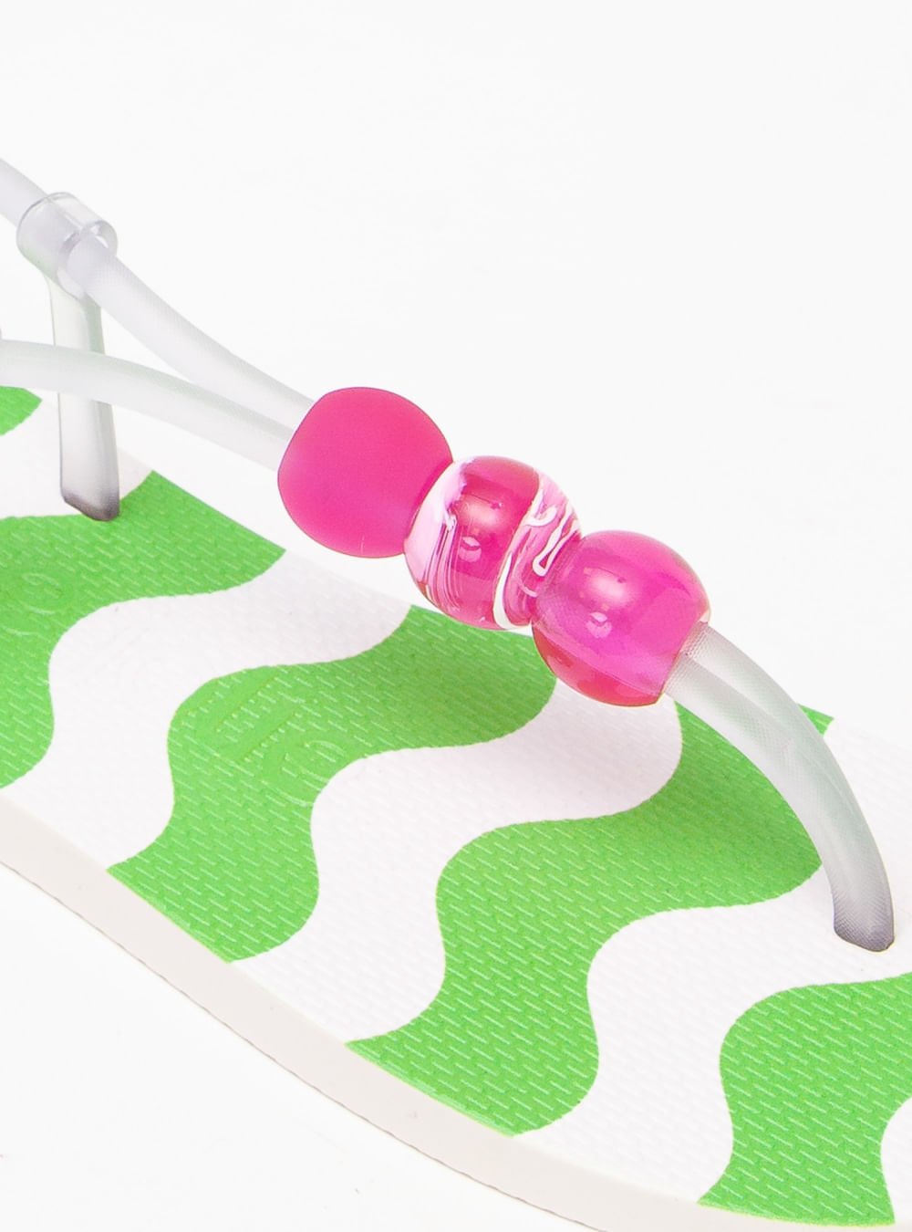 Sandália Petite Jolie Refresh Sandal Listras 9 PJ7707 Branco/Verde 4