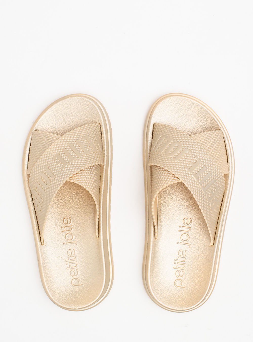 Chinelo Petite Jolie Smash Metalizado Champgne PJ6812IIA Bege 3