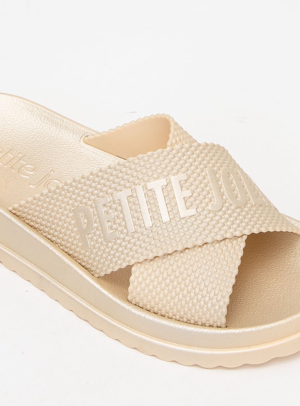 Chinelo Petite Jolie Smash Metalizado Champgne PJ6812IIA Bege 4