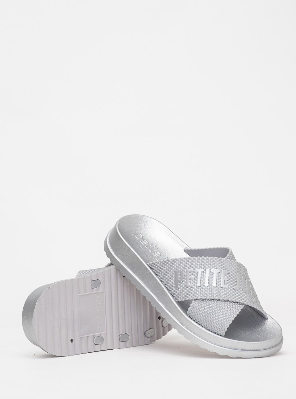 Chinelo Petite Jolie Smash Metalizado Prata PJ6812IIA Prata 5