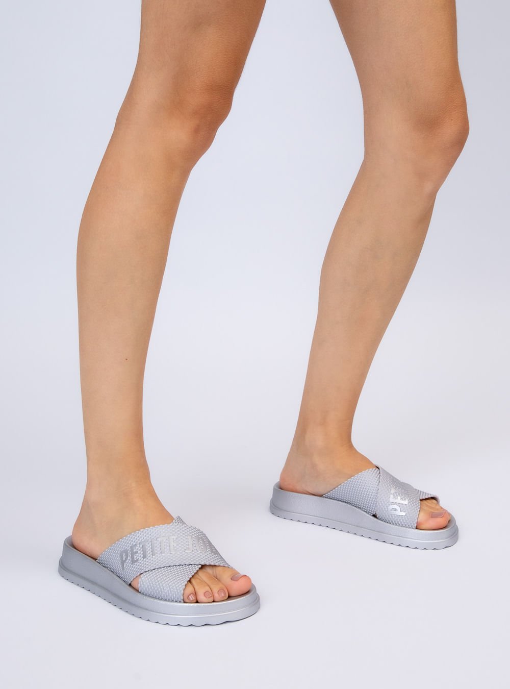 Chinelo Petite Jolie Smash Metalizado Prata PJ6812IIA Prata 6