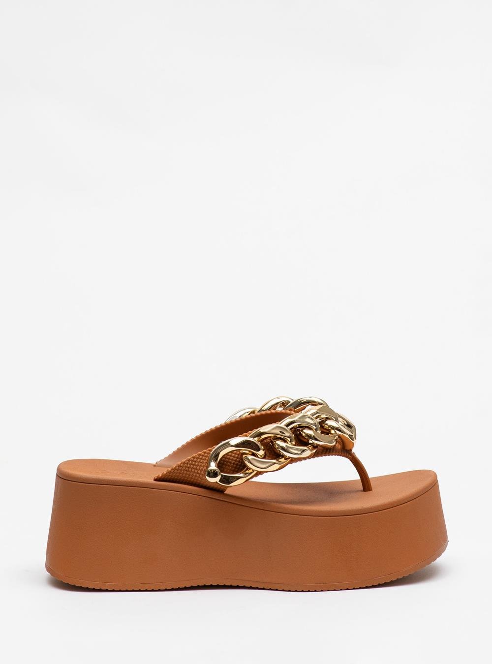 Chinelo Petite Jolie Plus II Doce De Leite PJ7350II