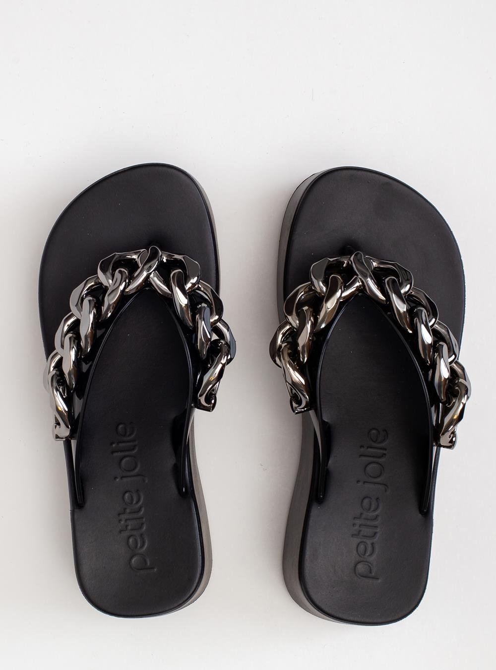 Chinelo Petite Jolie Plus II Preto/Grafite PJ7350II Preto 3