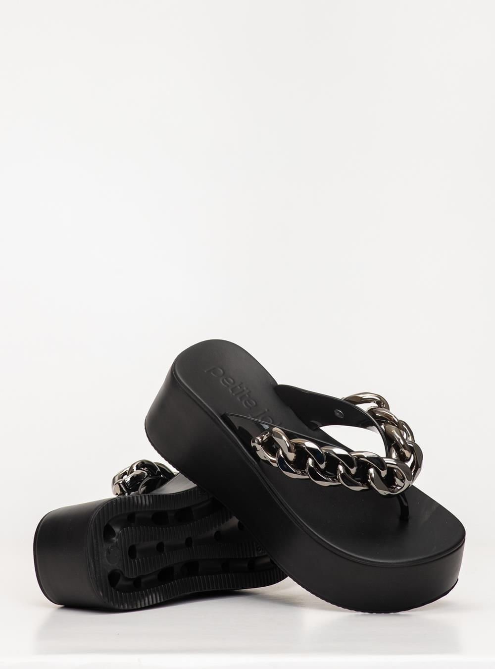 Chinelo Petite Jolie Plus II Preto/Grafite PJ7350II Preto 5