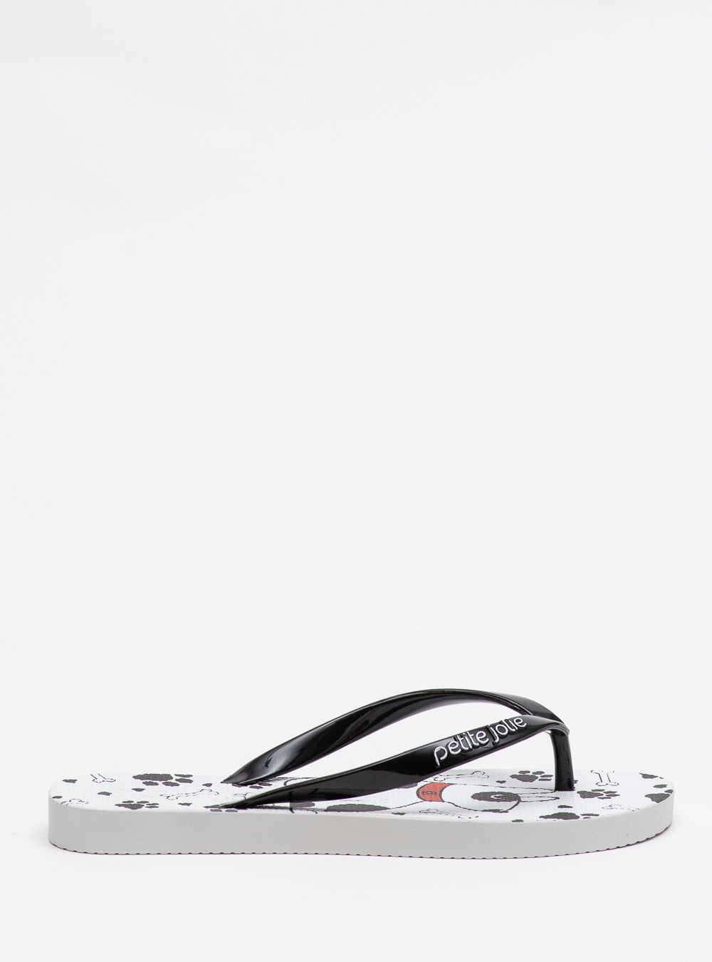 Chinelo Petite Jolie Fresh Preto/White/Dog 7 PJ6969 Preto 3