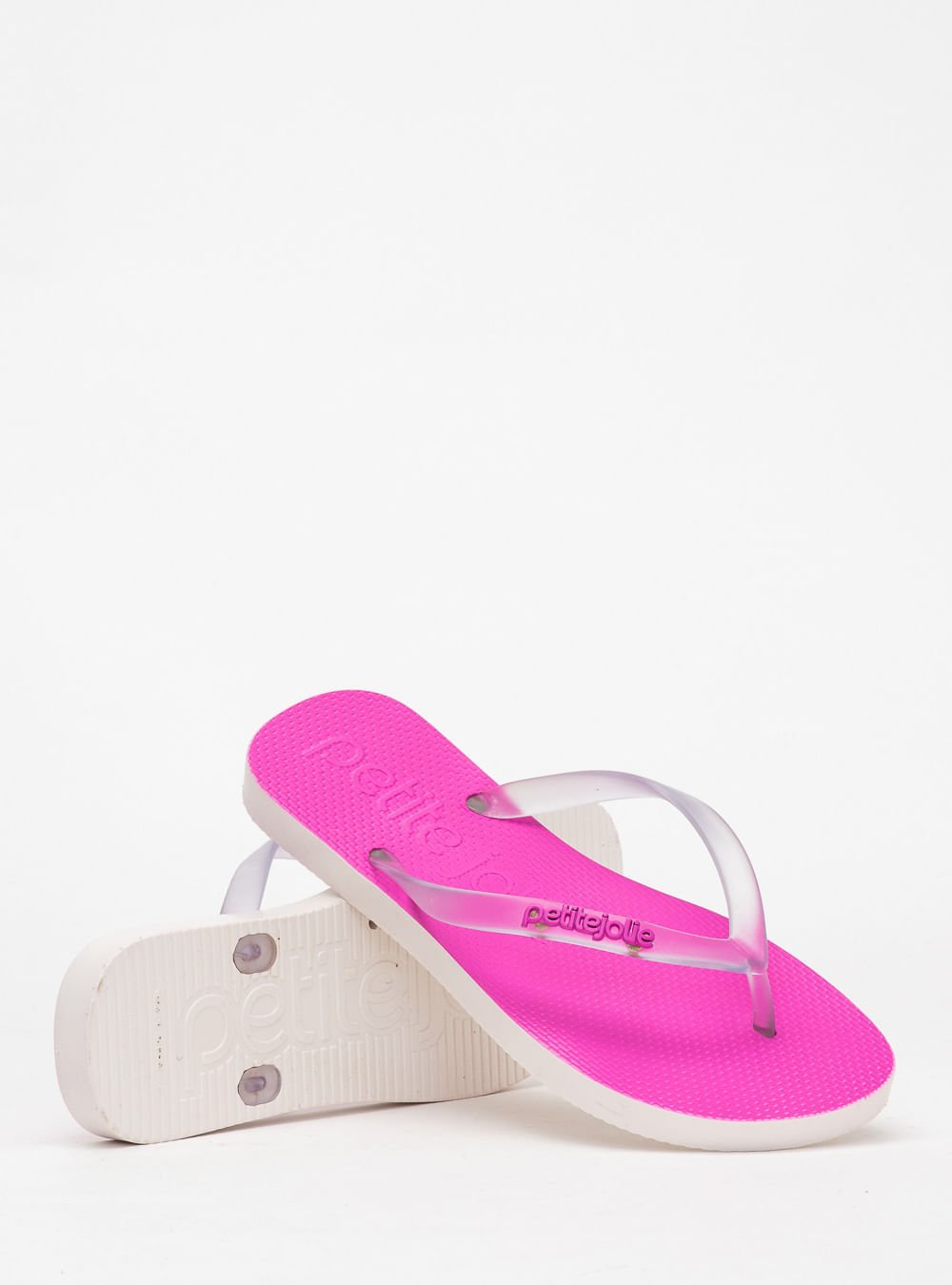Chinelo Petite Jolie Fresh Translúcido/Fucsia PJ7701 Rosa 5