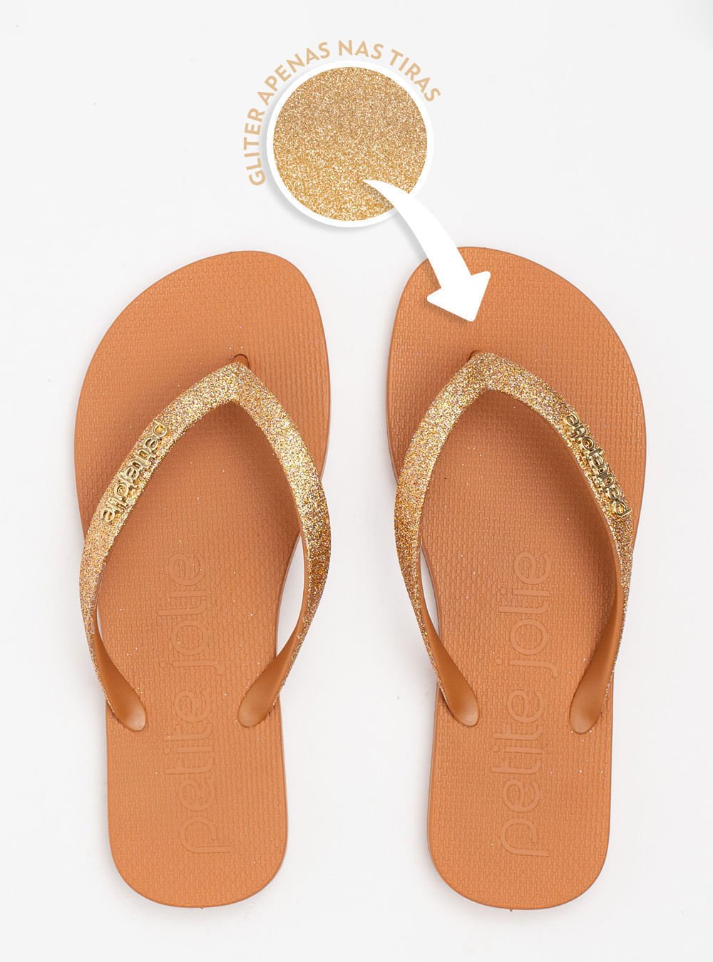 Chinelo Petite Jolie Fresh Doce De Leite PJ7298CX