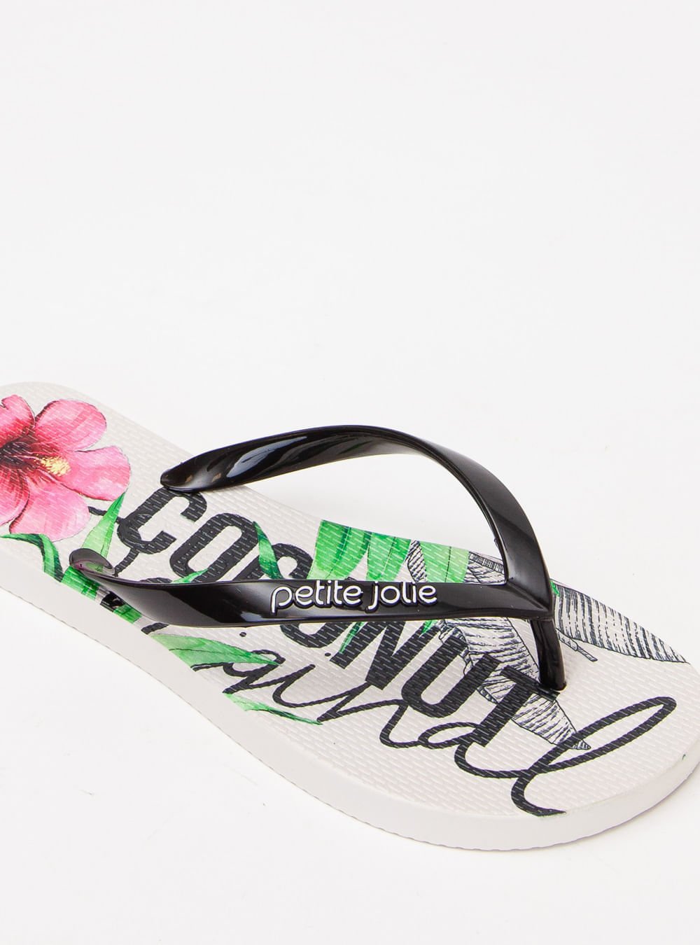 Chinelo Petite Jolie Fresh Preto/White/Frutas 3 PJ6969 Preto 4
