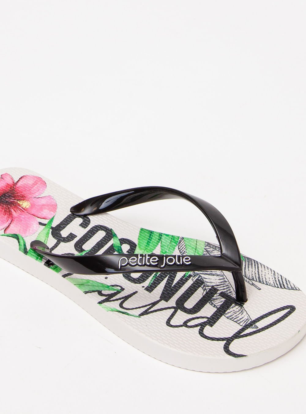 Chinelo Petite Jolie Fresh Preto/White/Frutas 3 PJ6969 Preto 4