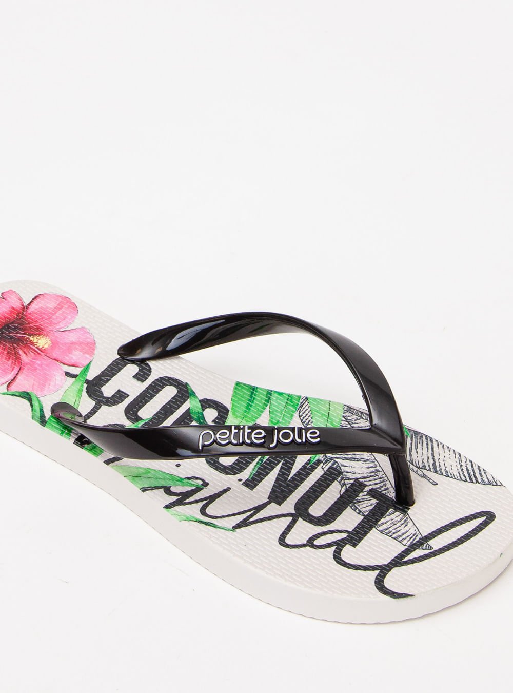 Chinelo Petite Jolie Fresh Preto/White/Frutas 3 PJ6969 Preto 4