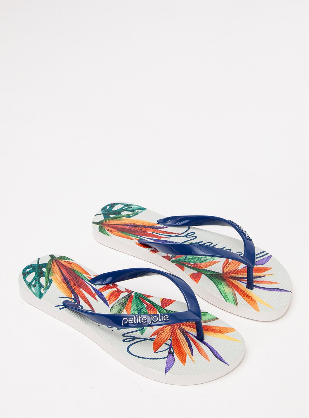 Chinelo Petite Jolie Fresh Dark Blue/Tropical 18 PJ6969 Azul 2