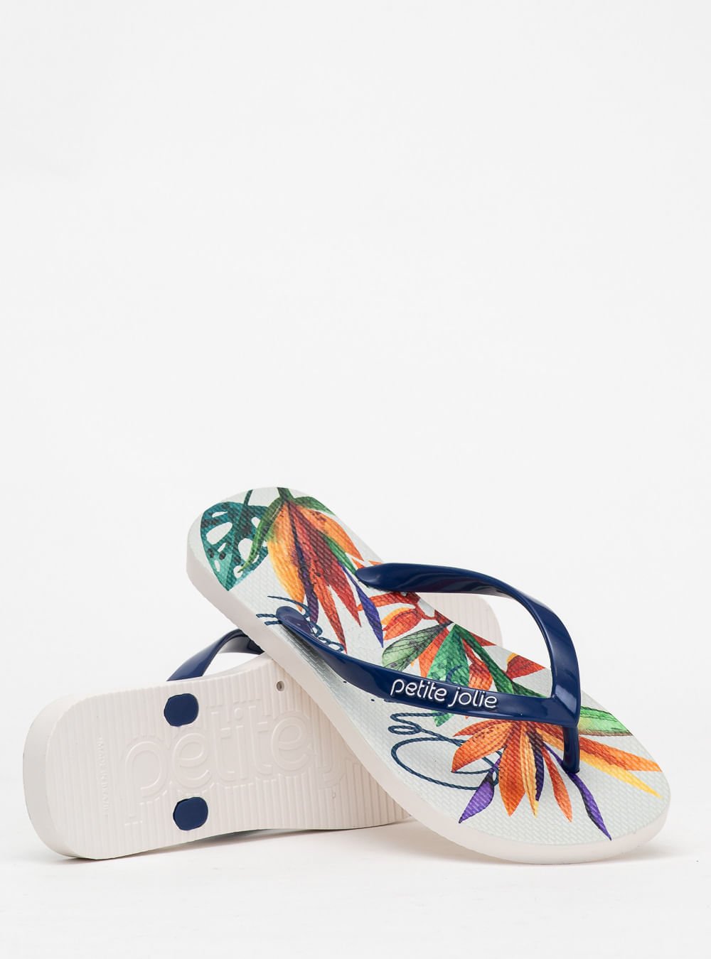 Chinelo Petite Jolie Fresh Dark Blue/Tropical 18 PJ6969 Azul 3