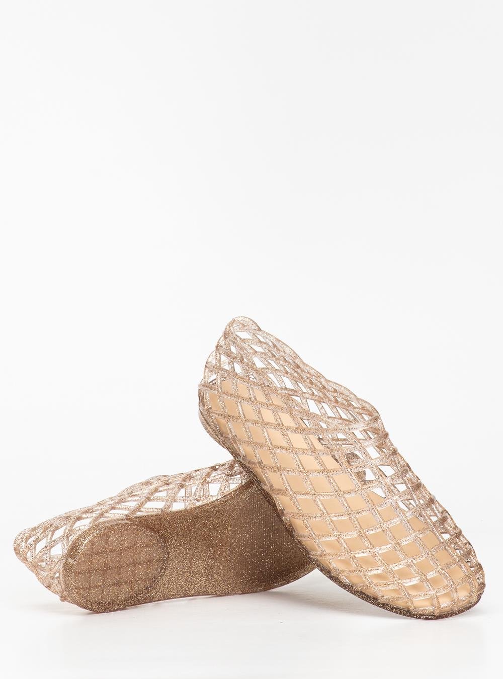 Sapatilha Petite Jolie Mesh Glitter Ouro Light PJ7760 Dourado 5