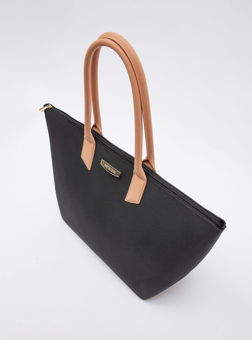 Bolsa Petite Jolie Big Shopping Preto/Doce De Leite PJ11275 Preto 2