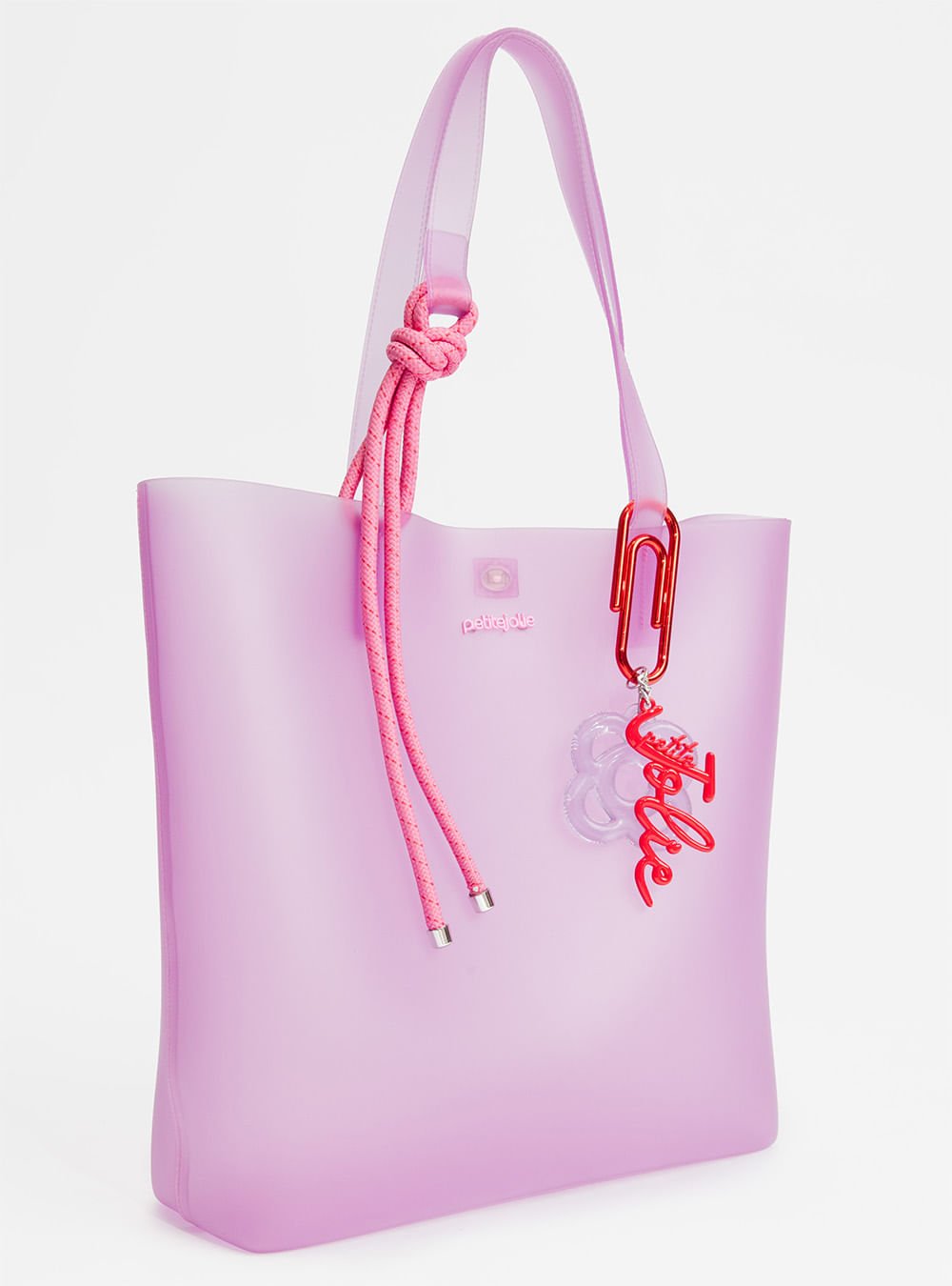 Bolsa Petite Jolie Amalfi Chiclete Translúcido PJ11366 Rosa 2