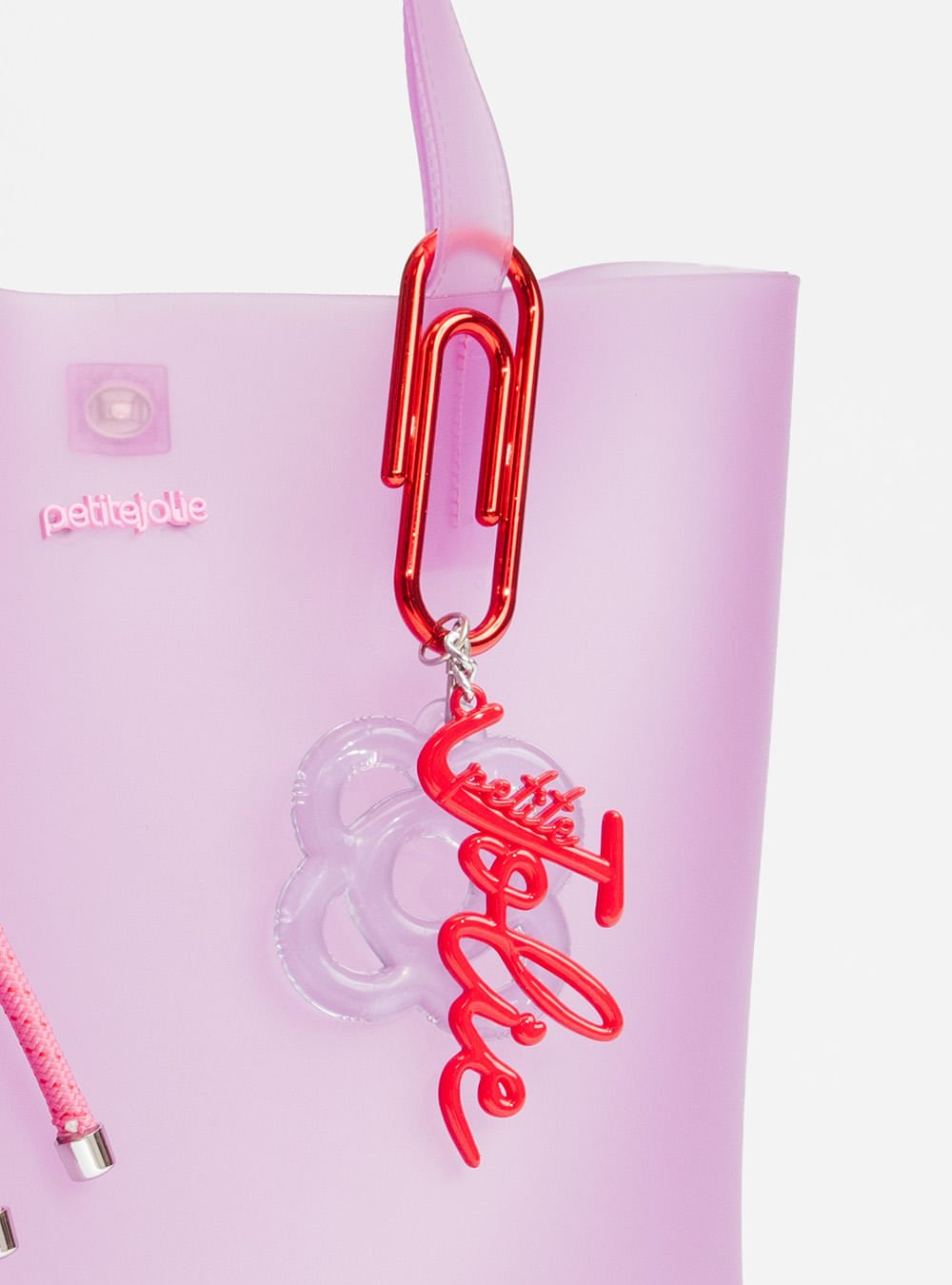 Bolsa Petite Jolie Amalfi Chiclete Translúcido PJ11366 Rosa 3