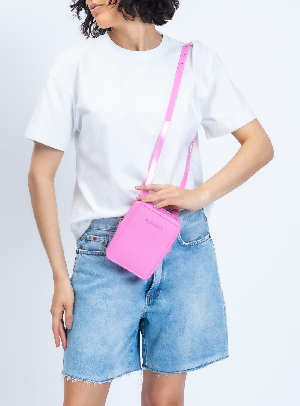 Bolsa Petite Jolie Cross III Chiclete PJ10362III Rosa 4