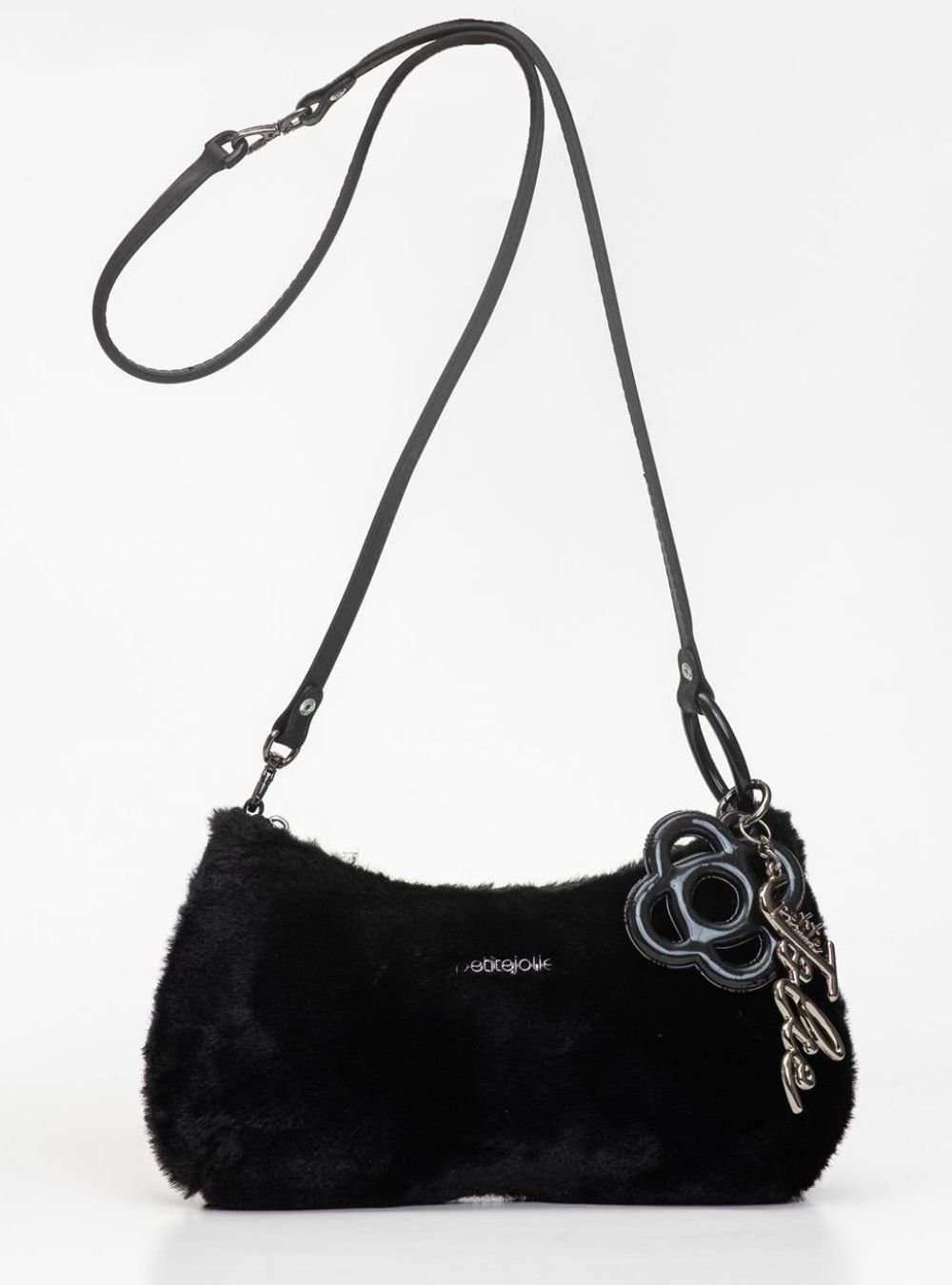 Bolsa Petite Jolie Icon Fur Bag Preto PJ11369