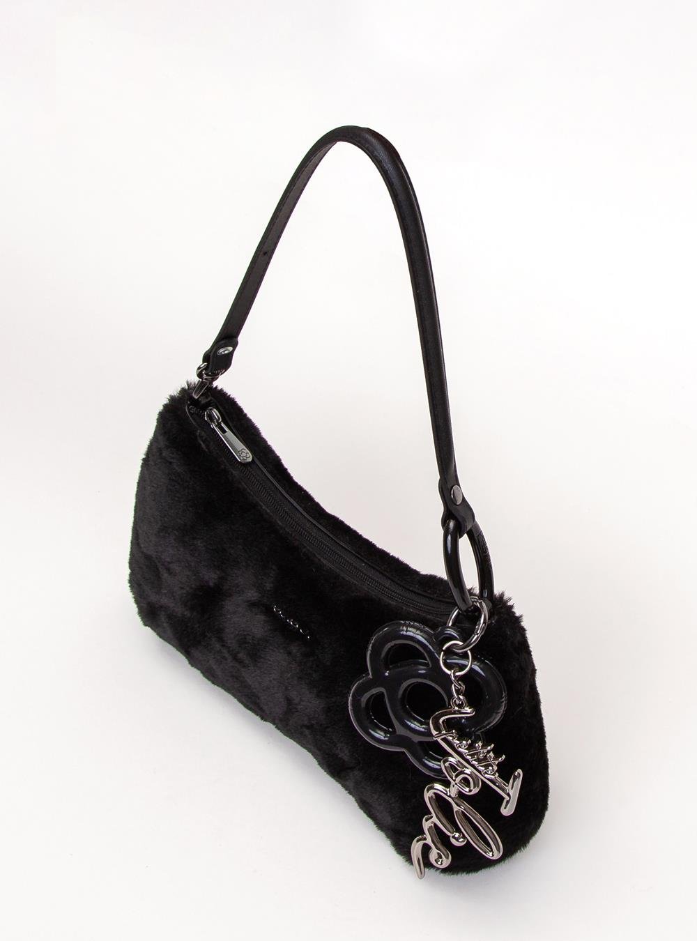 Bolsa Petite Jolie Icon Fur Bag Preto PJ11369 Preto 2