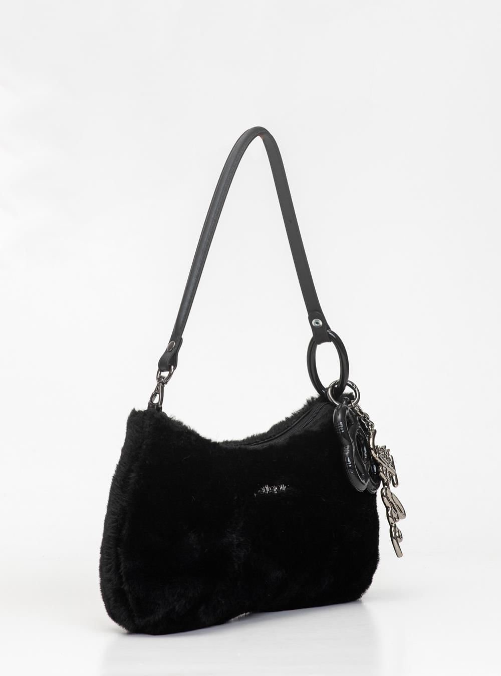 Bolsa Petite Jolie Icon Fur Bag Preto PJ11369 Preto 3