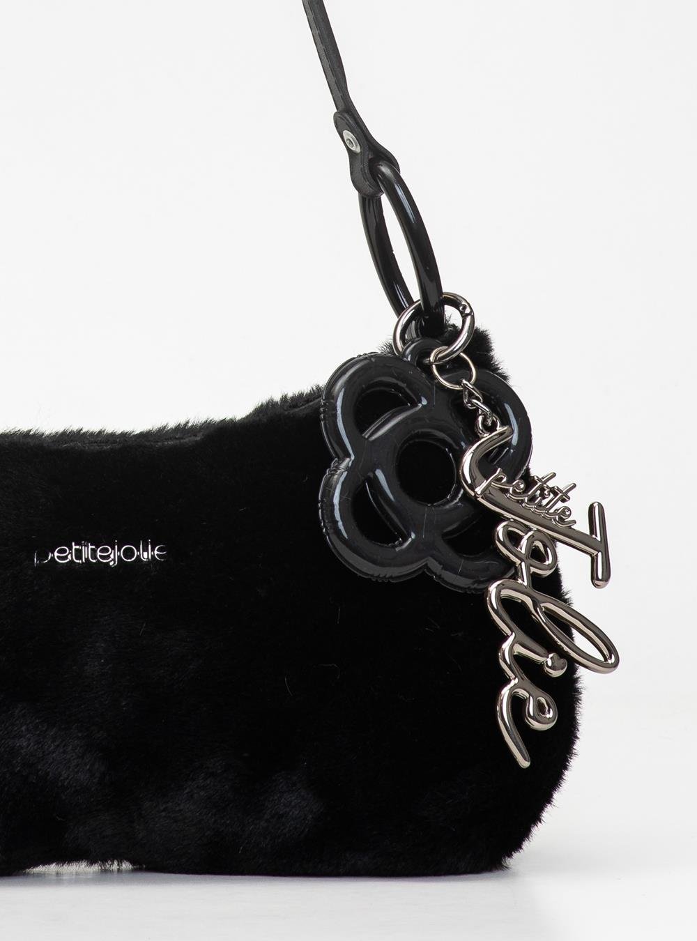 Bolsa Petite Jolie Icon Fur Bag Preto PJ11369 Preto 5