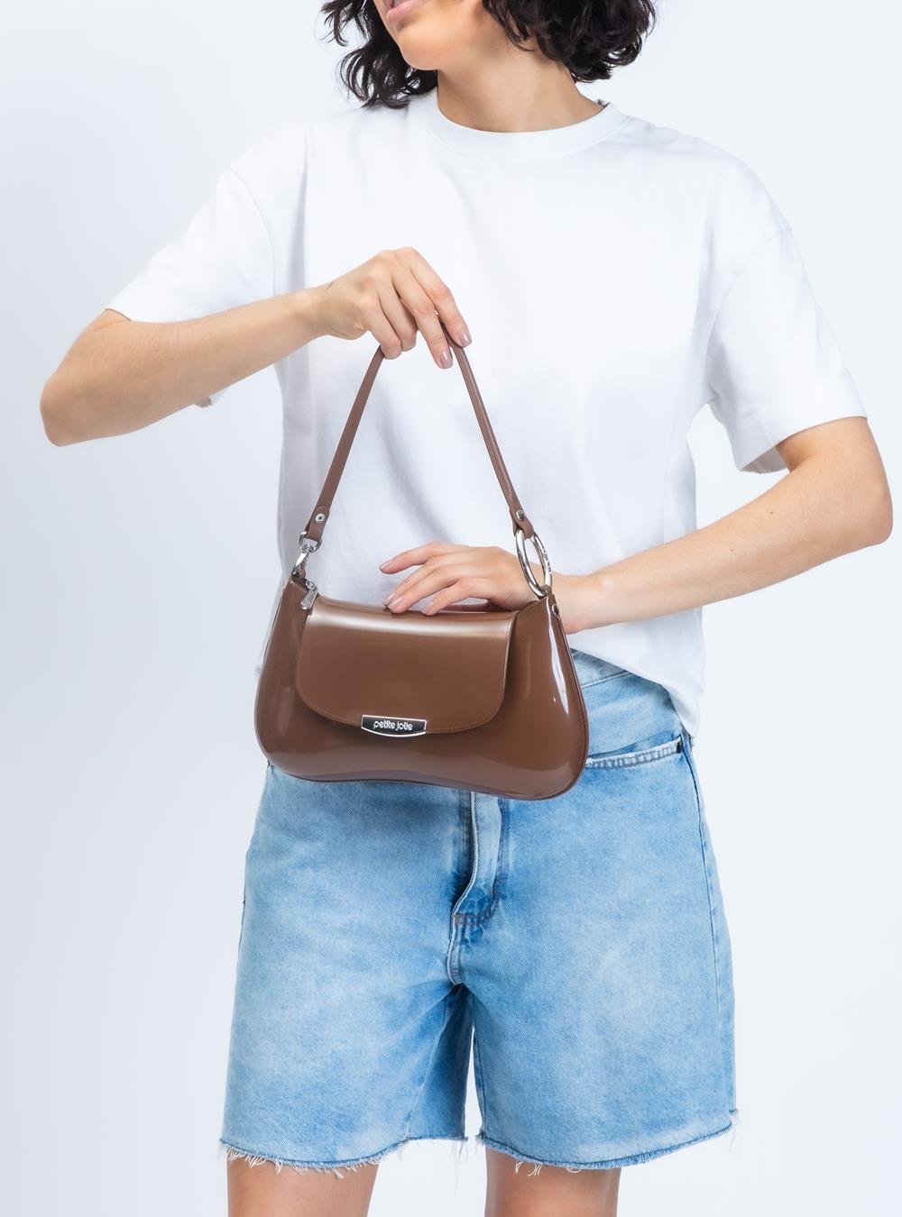 Bolsa Petite Jolie Elle Chocolate PJ11245 Marrom 4