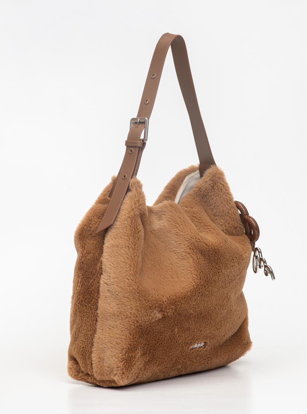 Bolsa Petite Jolie Fluffy Bag Chocolate PJ11376 Chocolate 3
