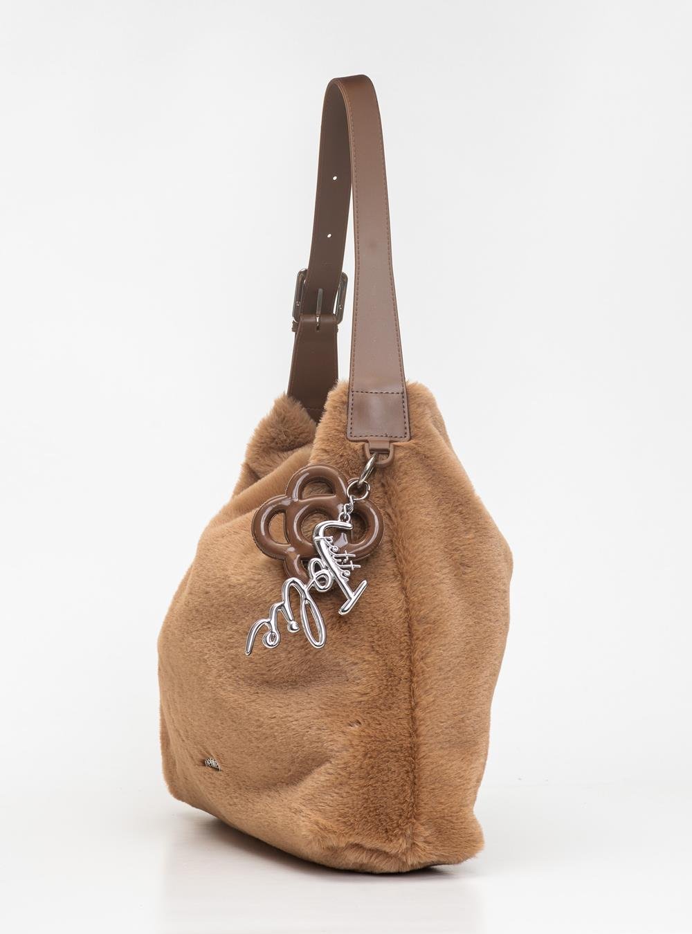 Bolsa Petite Jolie Fluffy Bag Chocolate PJ11376 Chocolate 4