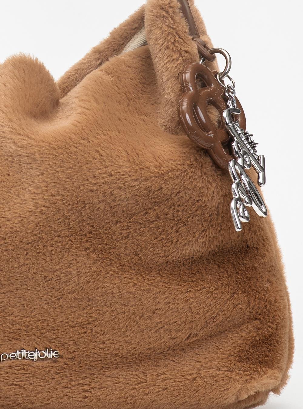 Bolsa Petite Jolie Fluffy Bag Chocolate PJ11376 Chocolate 5