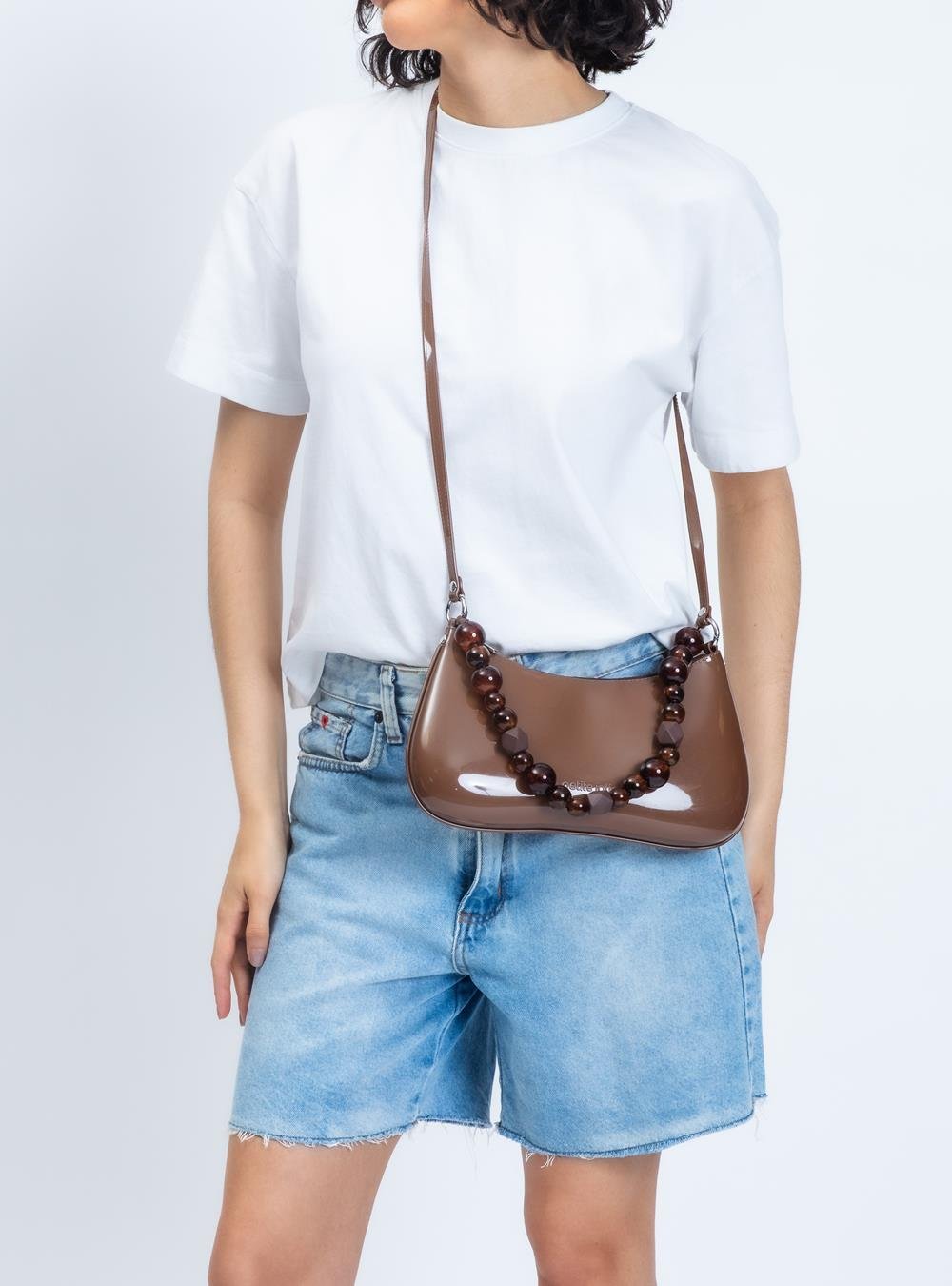 Bolsa Petite Jolie Icon Bag Chocolate PJ11359 Marrom 6