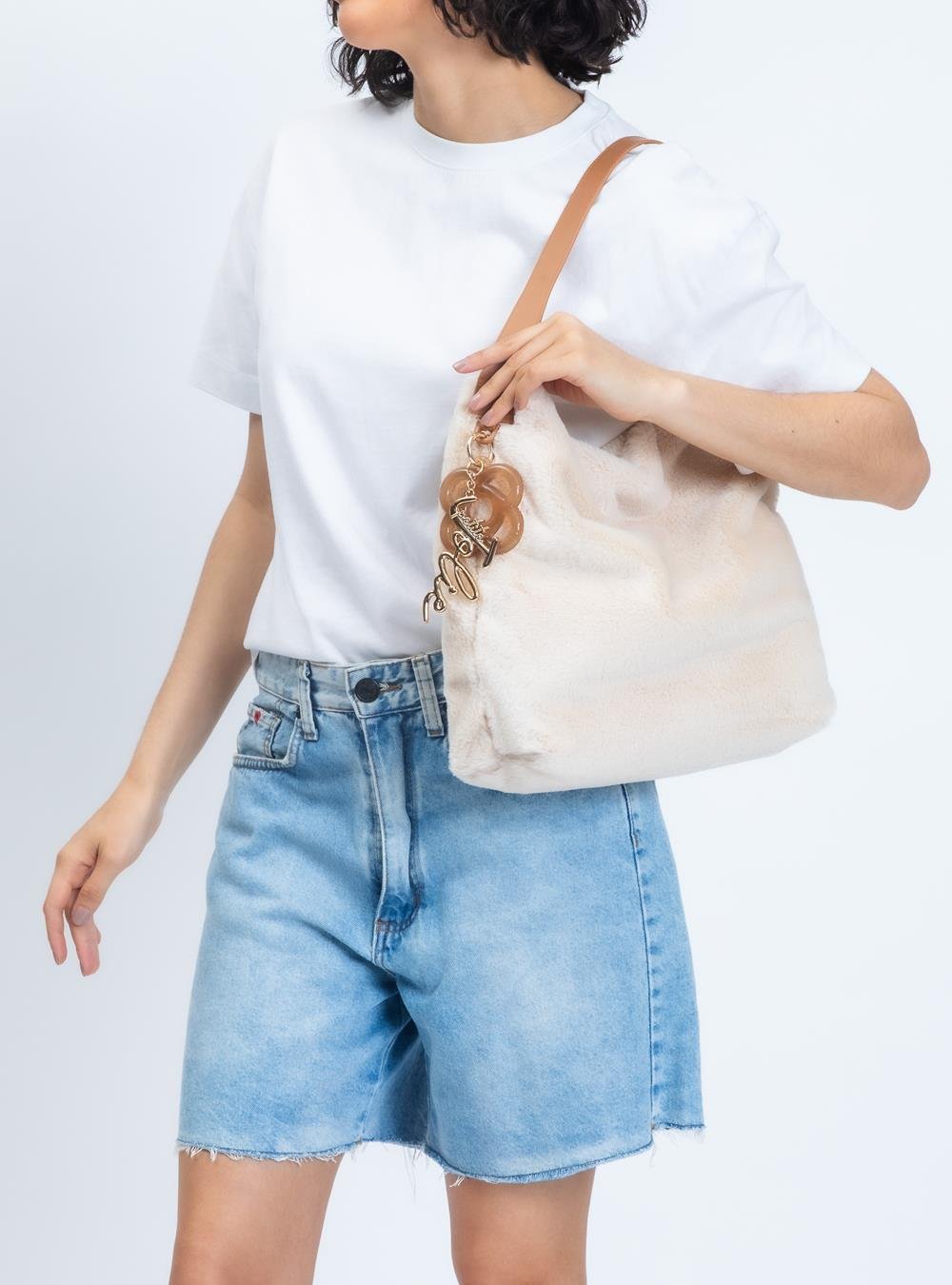 Bolsa Petite Jolie Fluffy Bag Creme PJ11376 Creme 6