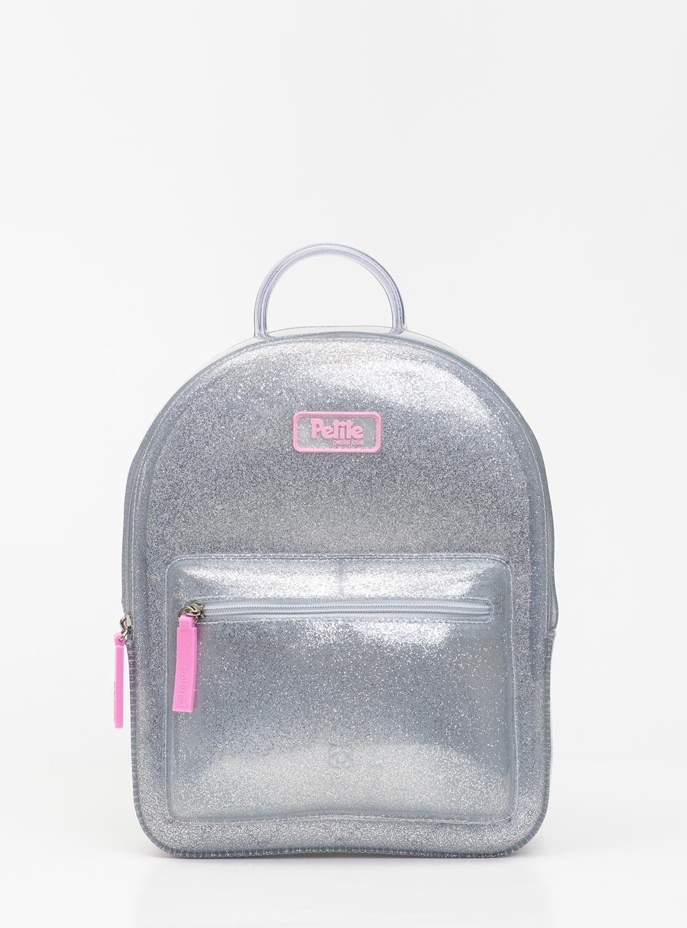Mochila Infantil Lizzy In Full Glitter Prata PJ10582IN