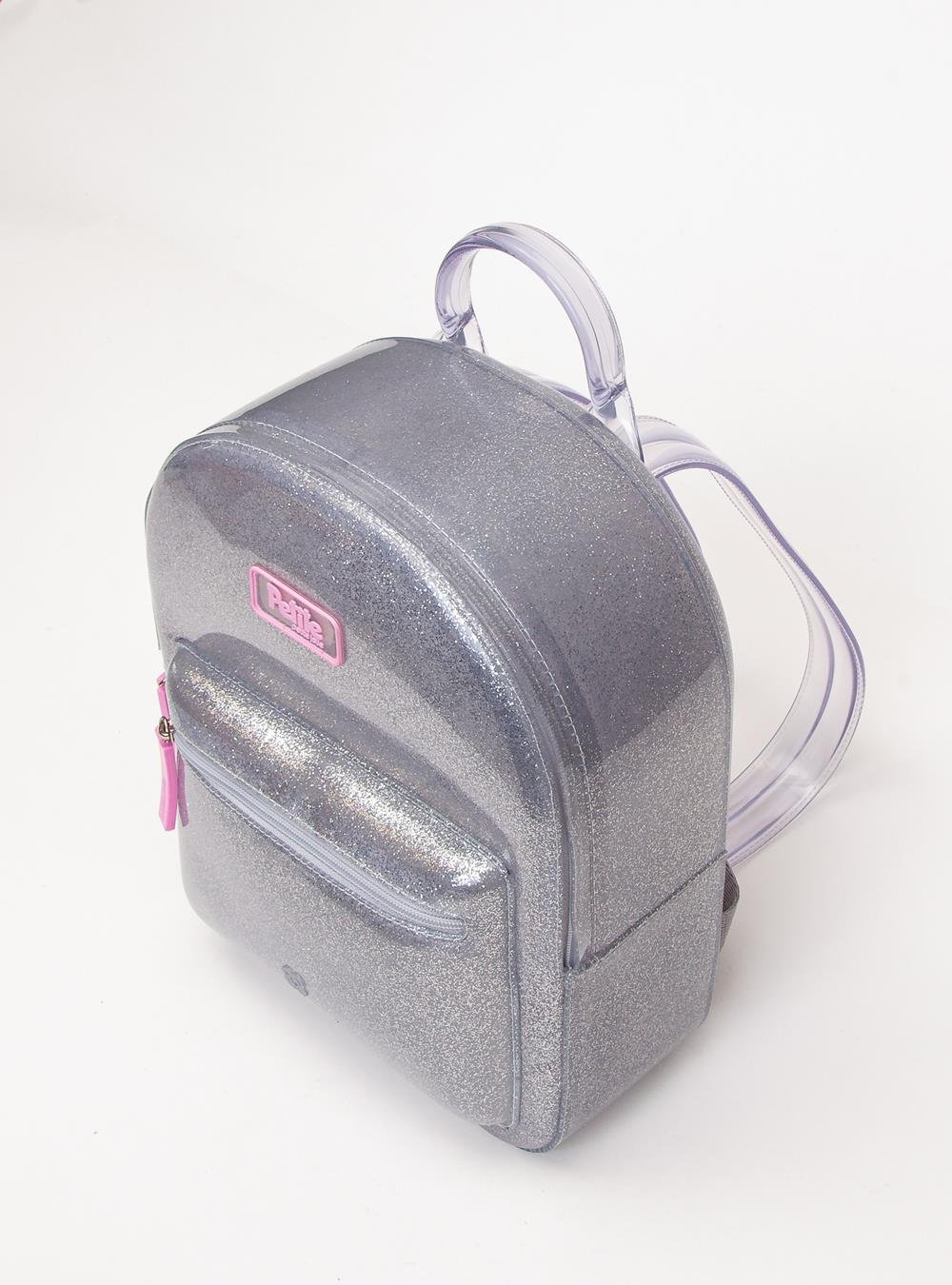 Mochila Infantil Lizzy In Full Glitter Prata PJ10582IN Prata 2