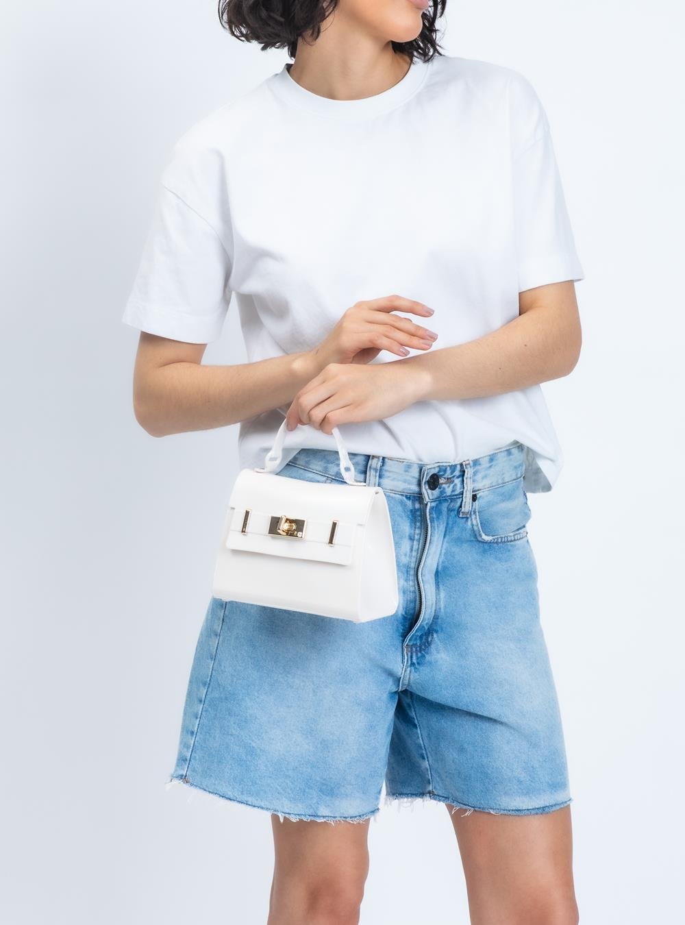 Bolsa Petite Jolie Mini Paris Creme PJ11232 Branco 4
