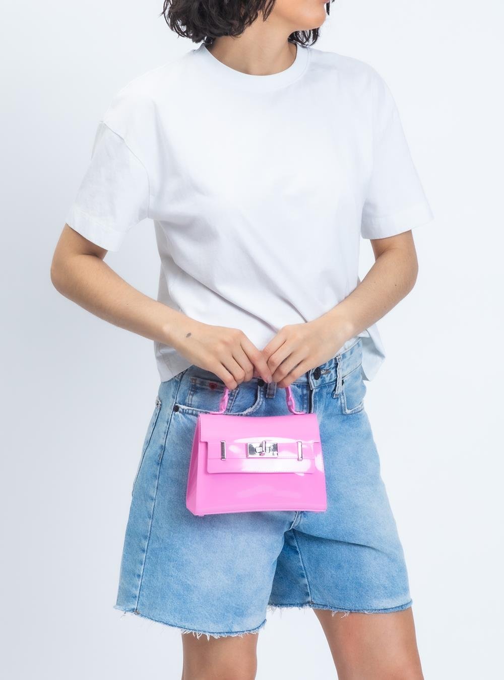 Bolsa Petite Jolie Mini Paris Chiclete PJ11232 Rosa 4