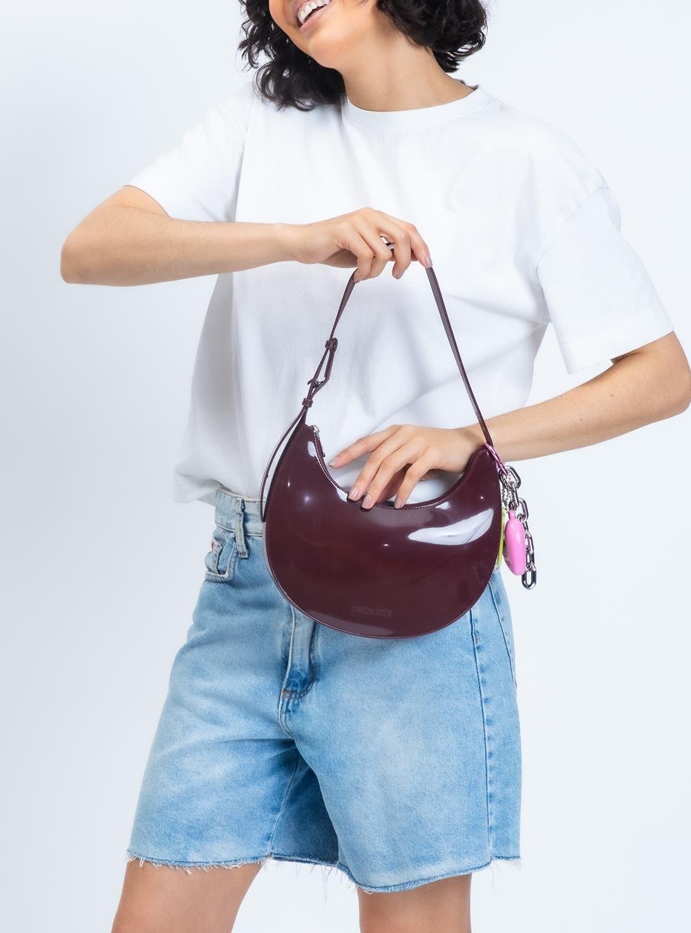 Bolsa Petite Jolie Moon Berry PJ11327 Vinho 4