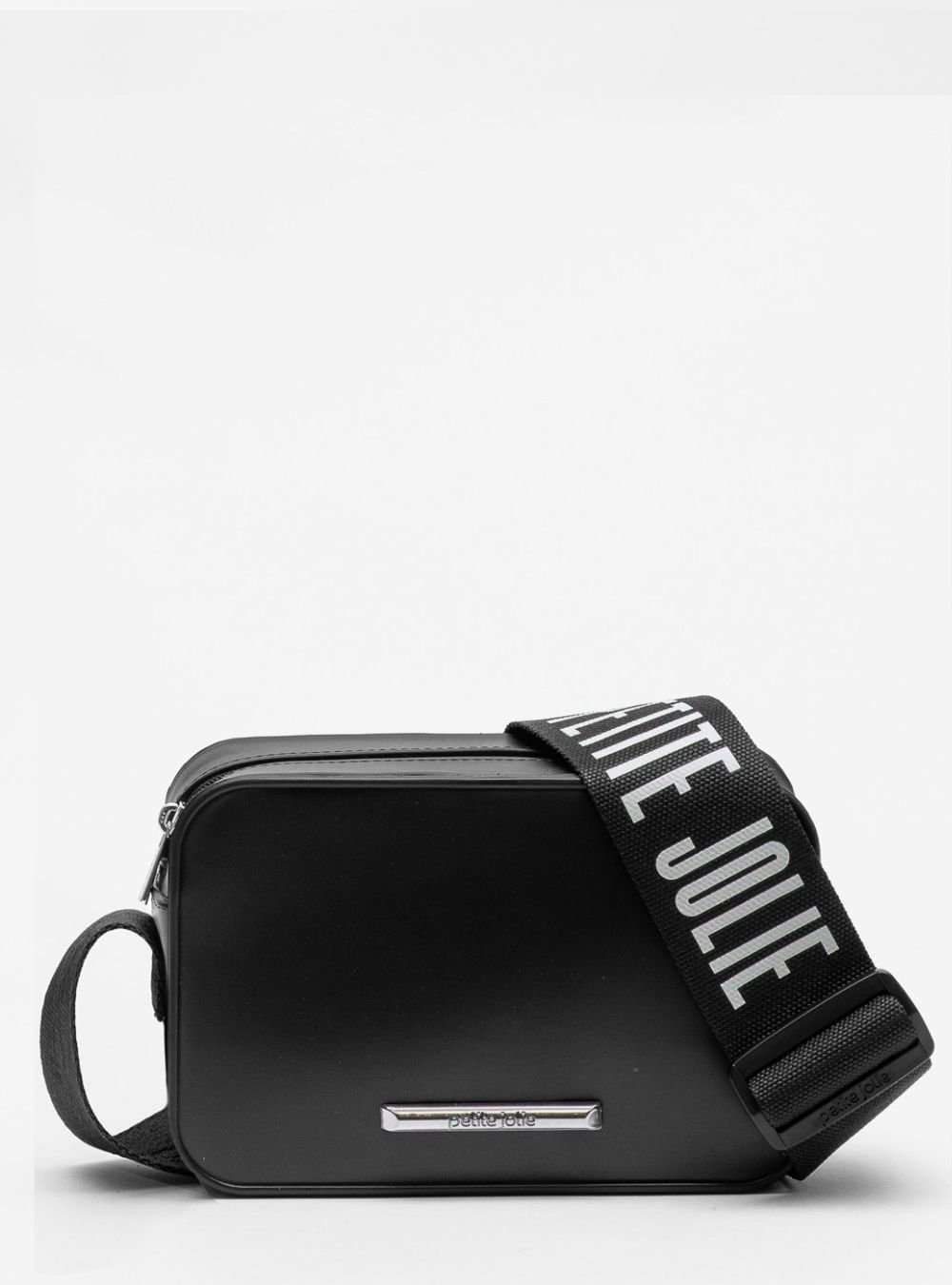 Bolsa Petite Jolie Pop Matte Preto/Prata PJ11295