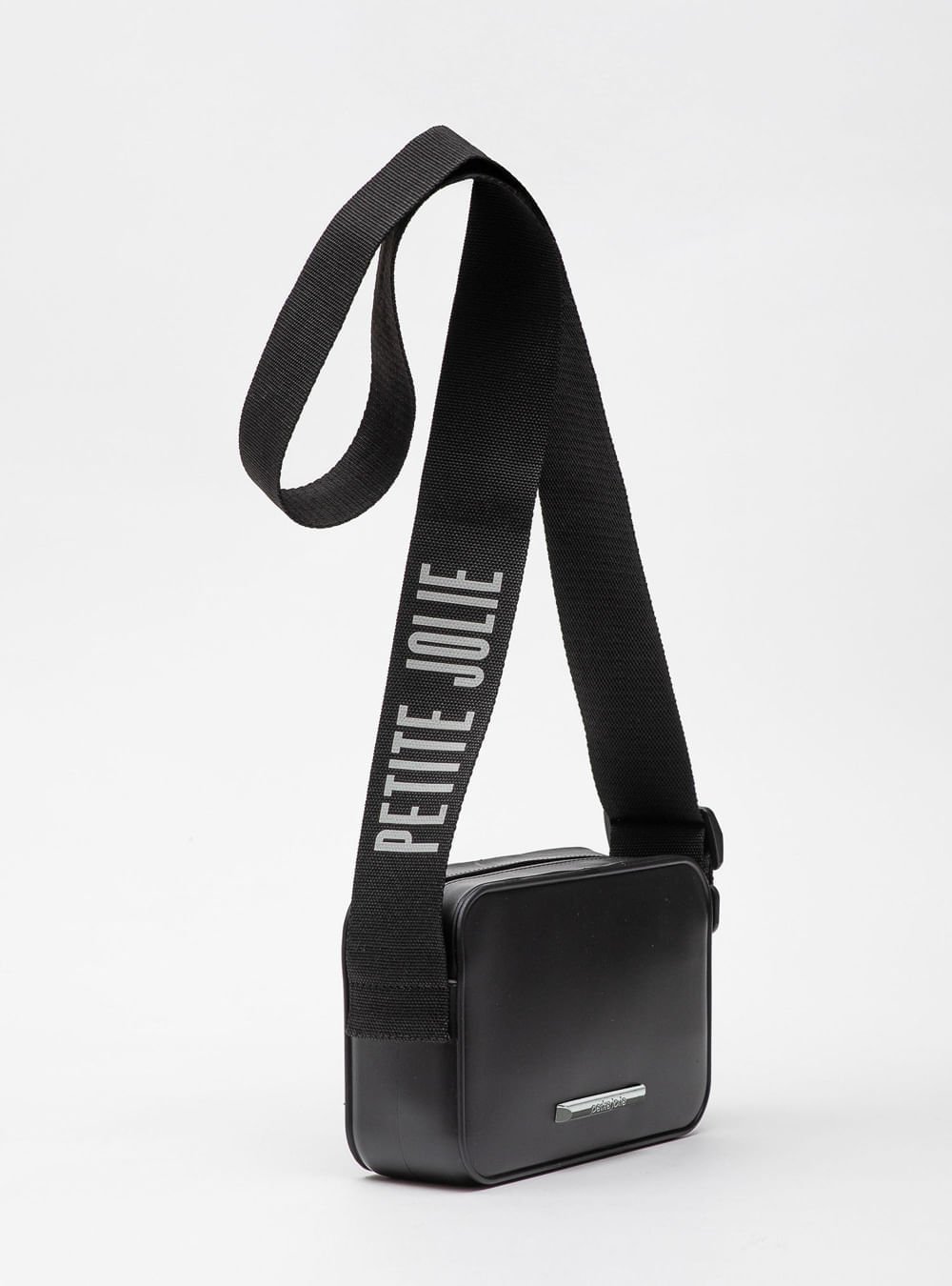 Bolsa Petite Jolie Pop Matte Preto/Prata PJ11295 Preto 2