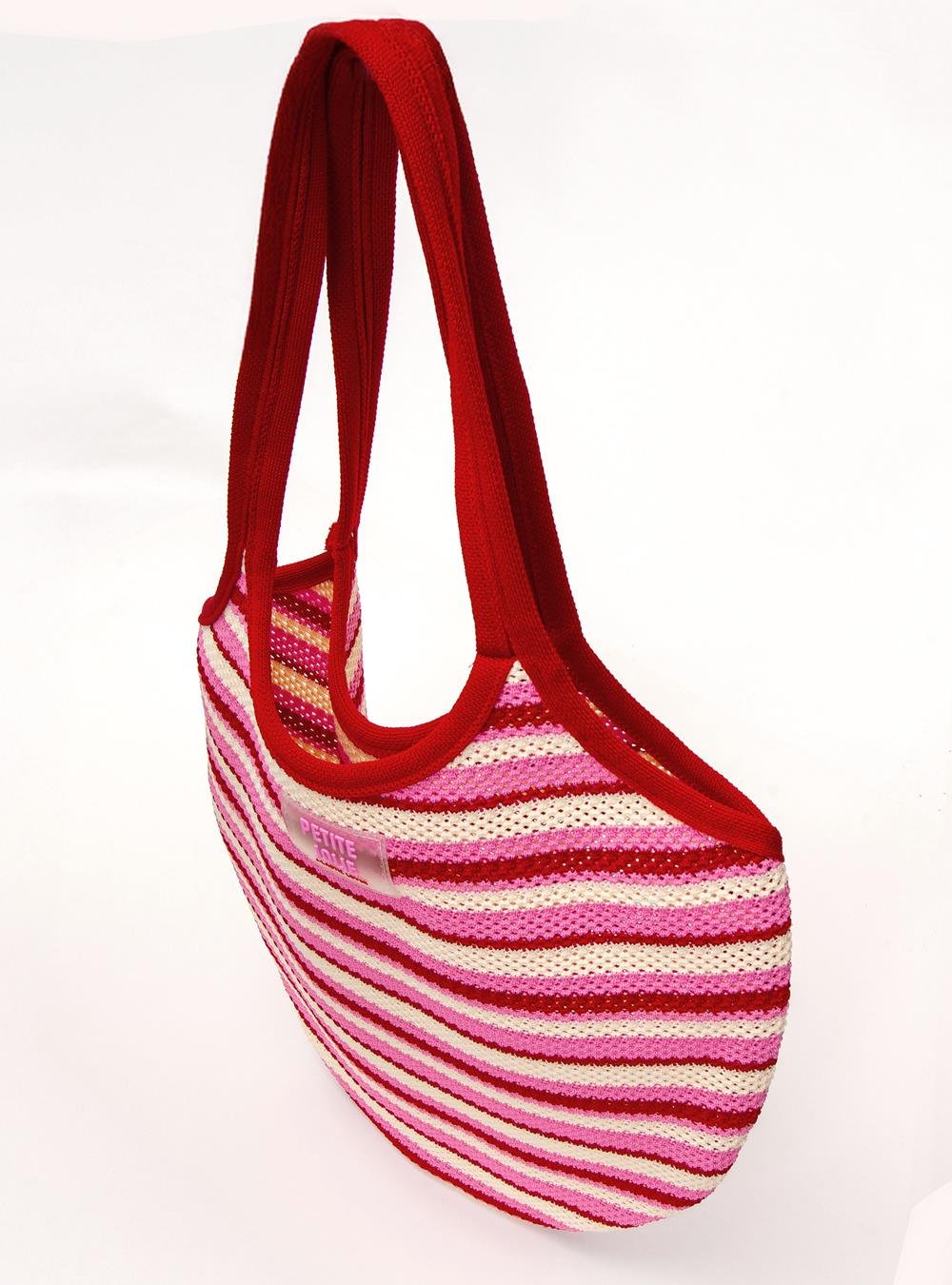 Bolsa Petite Jolie Maiorca Crochê Multicolor 2 PJ11380 Vermelho 2
