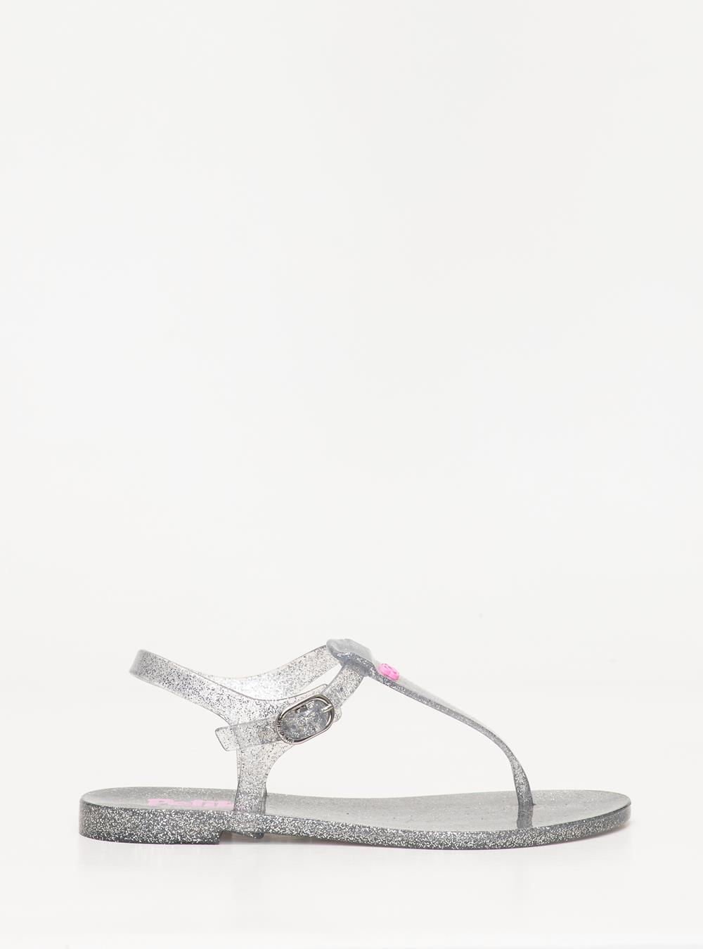 Sandália Infantil Petite Jolie Noah Glitter Prata PJ3340IN